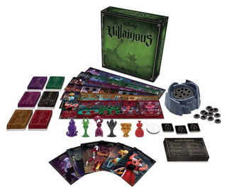 Box art and game set for Disney Villainous.